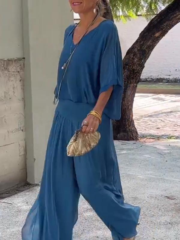 The Elara Chiffon Two-Piece Set
