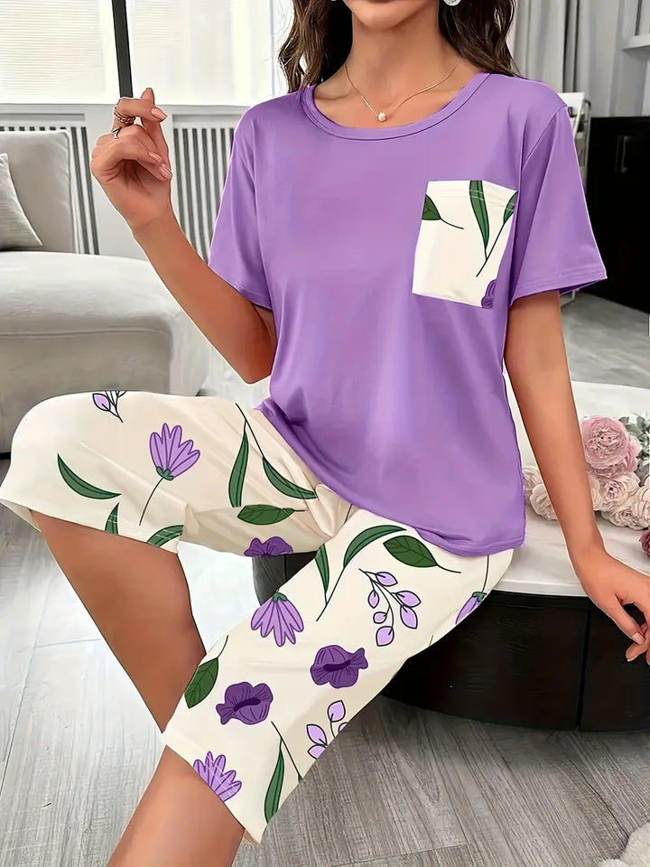 Marisse Cozy Floral Relaxation Wear Set