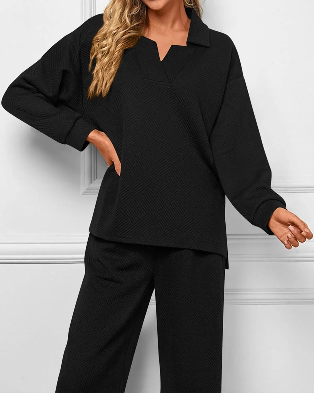 The Geometric Textured Lounge Set