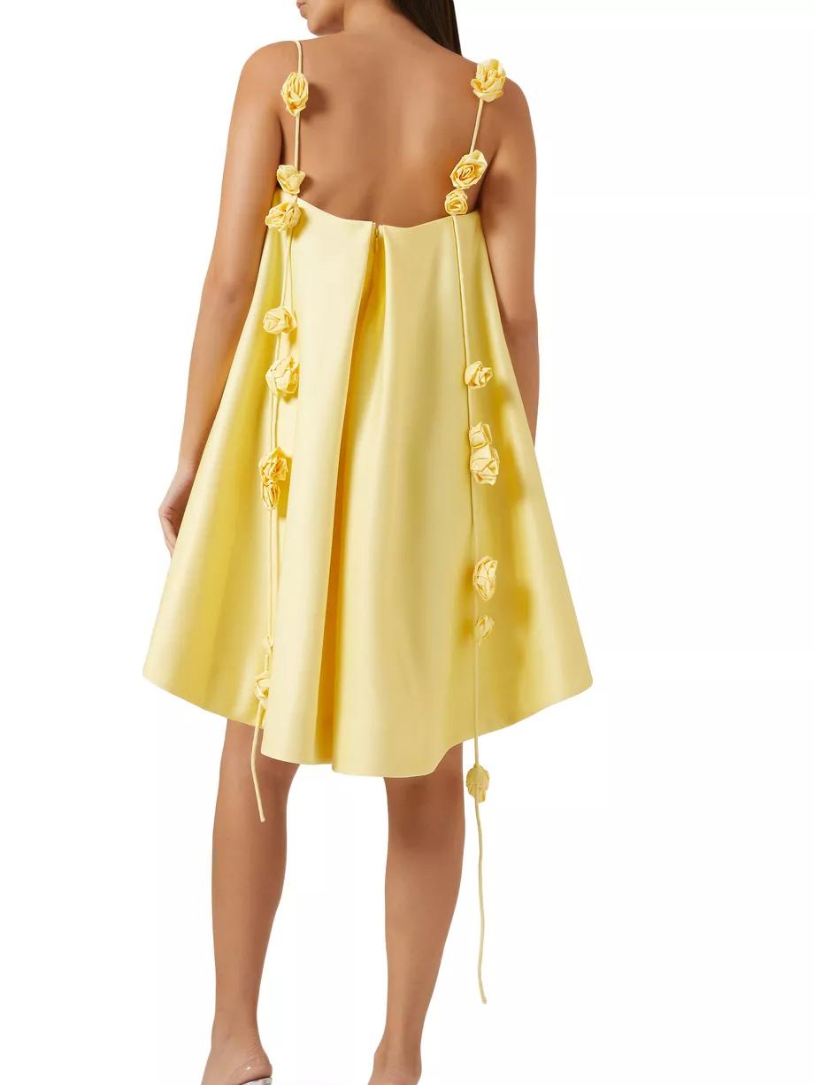 Arlina Backless Rose Charm Dress
