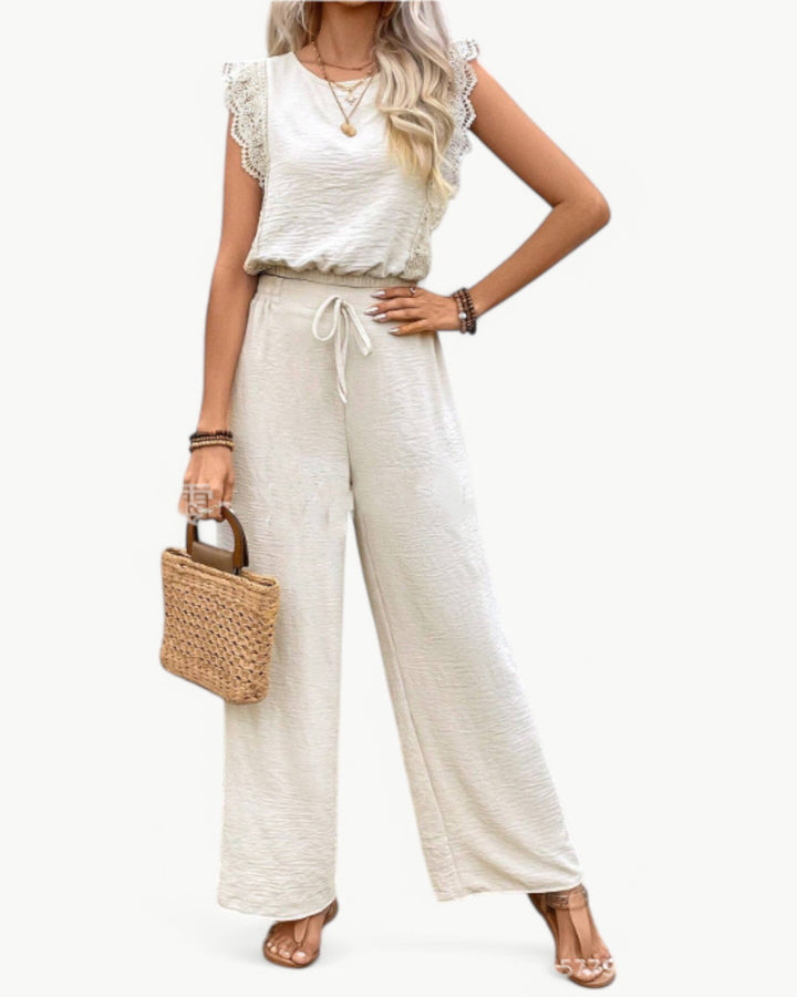 Callie Ruffle Sleeve Jumpsuit