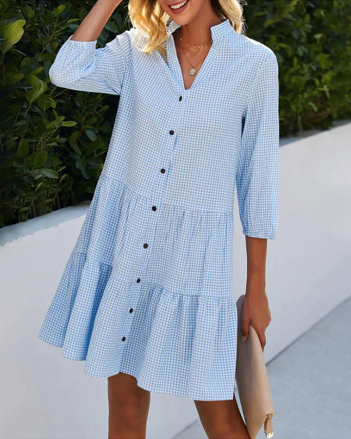 Miray Breezy Plaid Sundress