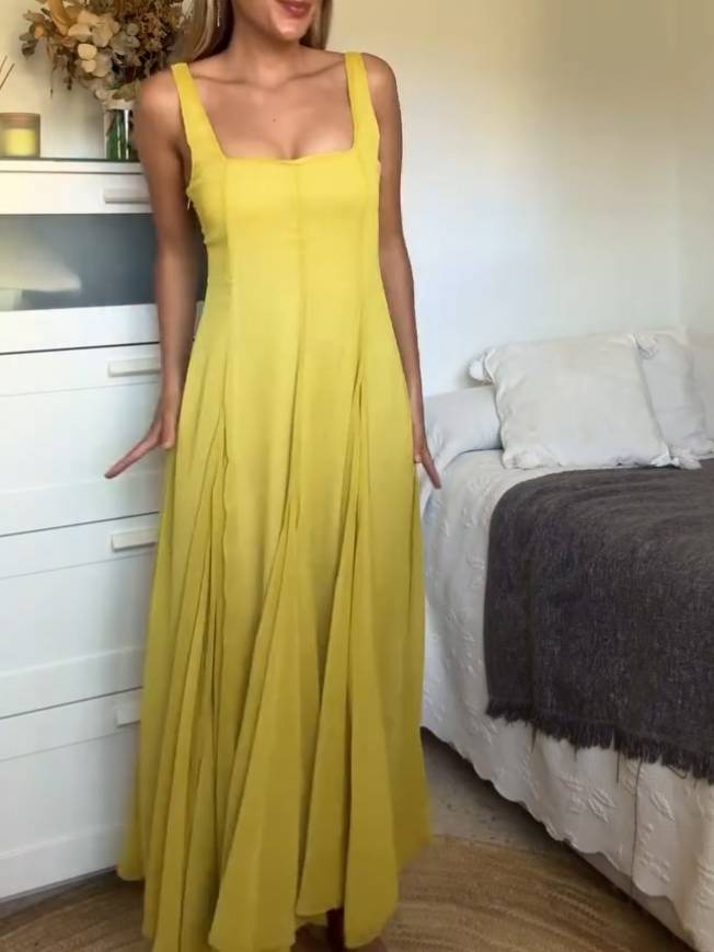 Meliora Strappy Square-Neck Maxi Dress