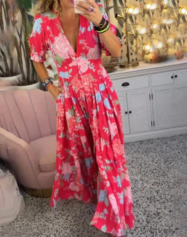 The Sicilia Belted Midi Dress