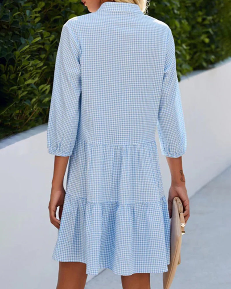 Miray Breezy Plaid Sundress