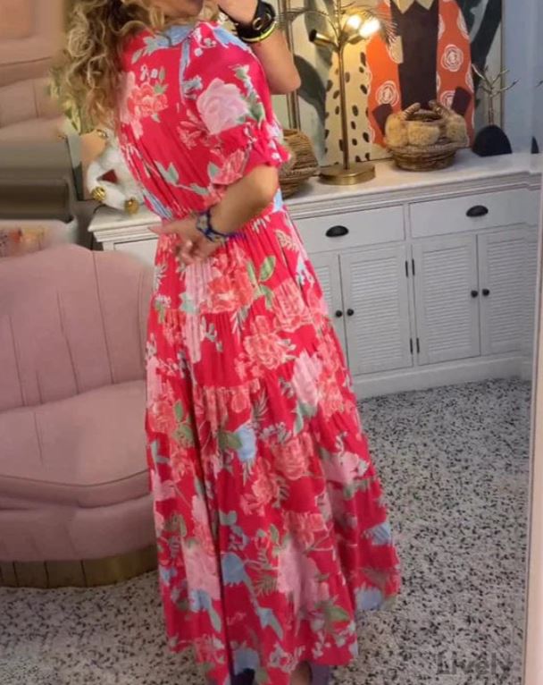 The Sicilia Belted Midi Dress