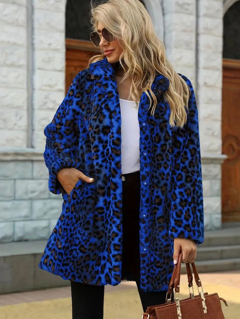 Aria Leopard Faux Fur Coat