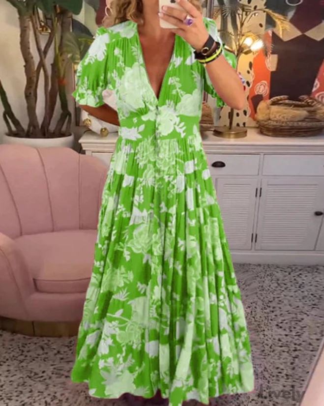 The Sicilia Belted Midi Dress