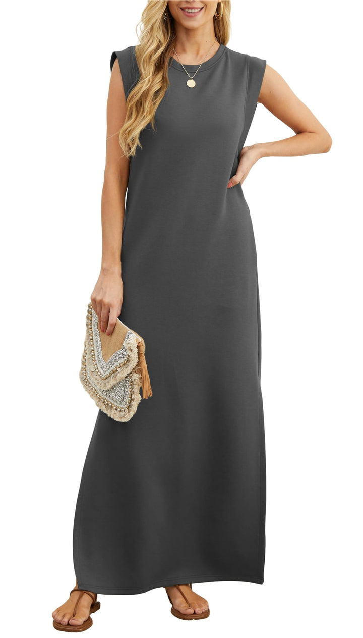 Naomi Relaxed Elegance Wrinkle-Free Maxi Dress