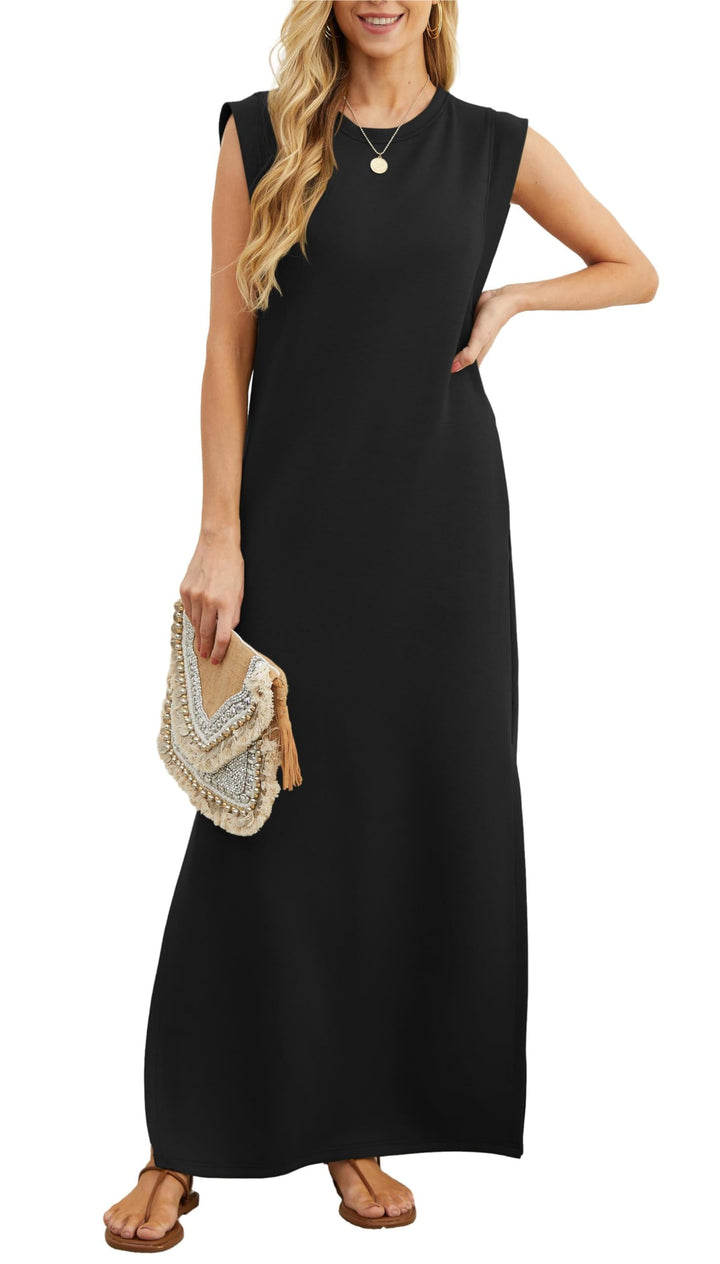 Naomi Relaxed Elegance Wrinkle-Free Maxi Dress