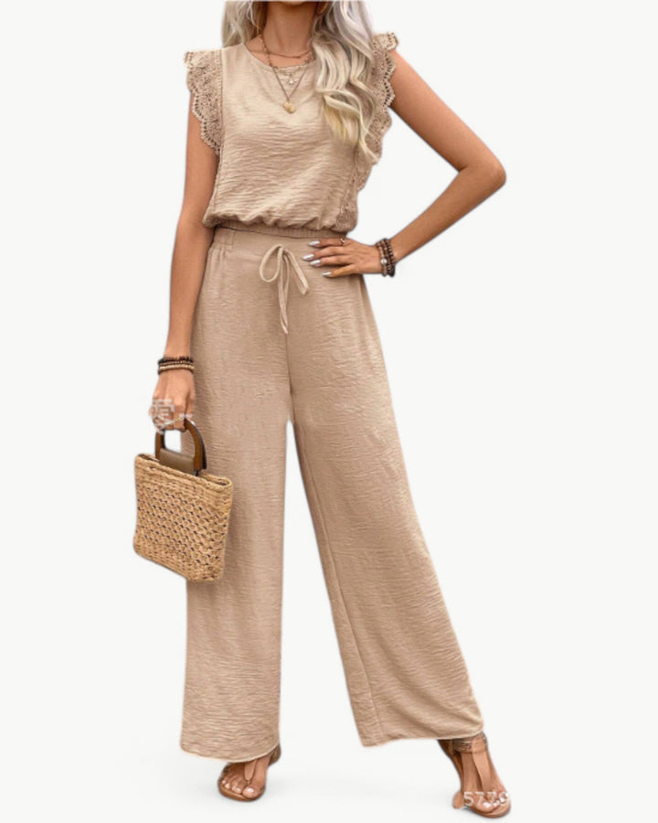 Callie Ruffle Sleeve Jumpsuit