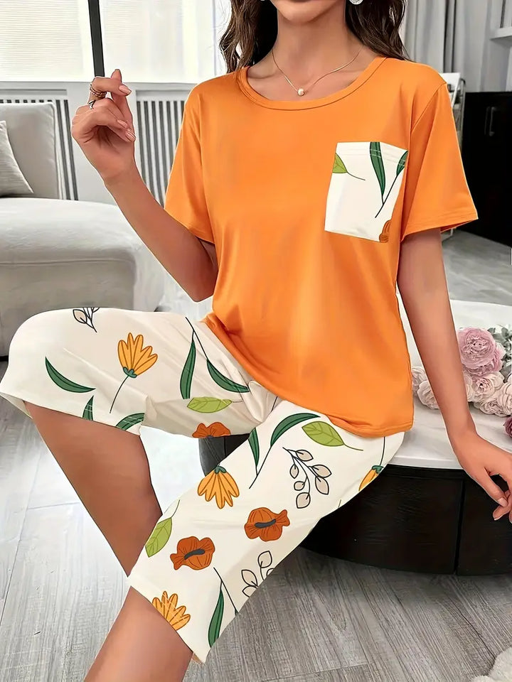 Marisse Cozy Floral Relaxation Wear Set
