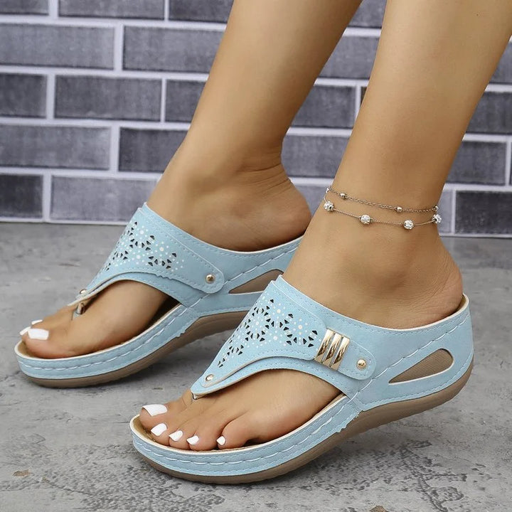 Almira Elegant Comfort Wedge Sandals