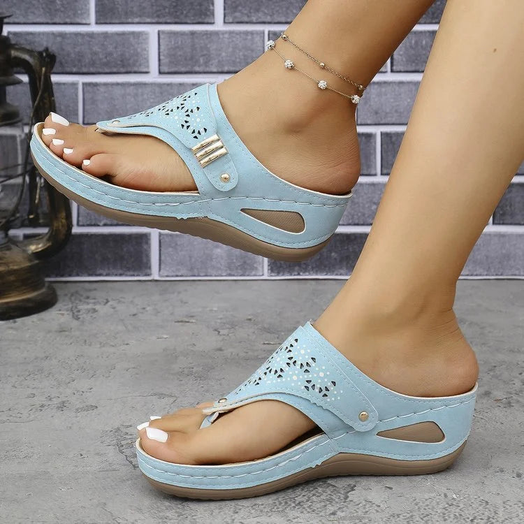 Almira Elegant Comfort Wedge Sandals