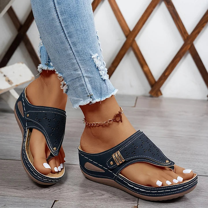 Almira Elegant Comfort Wedge Sandals