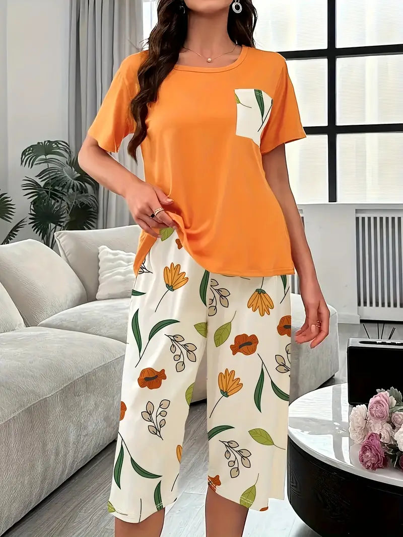 Marisse Cozy Floral Relaxation Wear Set