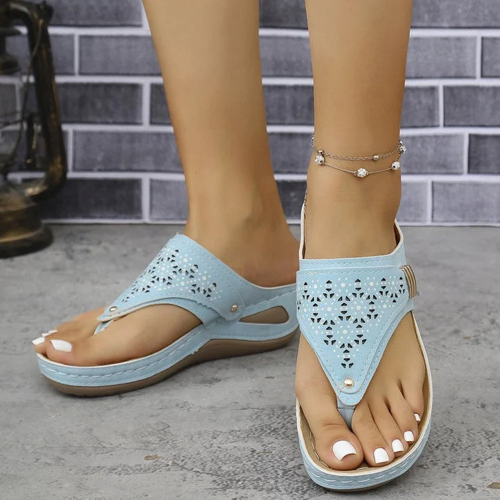 Almira Elegant Comfort Wedge Sandals