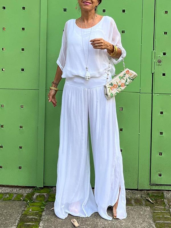 The Elara Chiffon Two-Piece Set