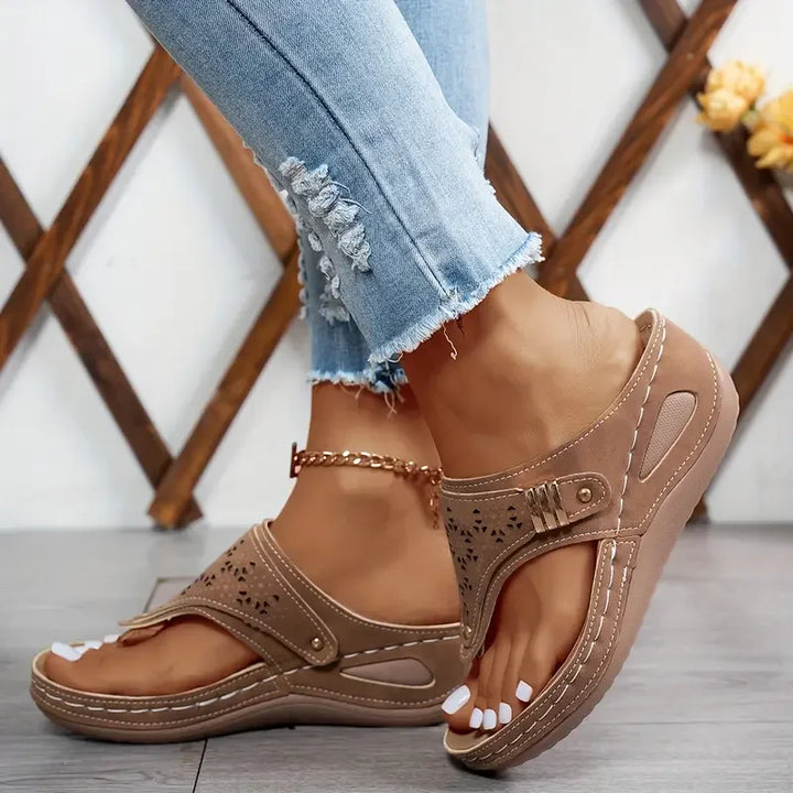 Almira Elegant Comfort Wedge Sandals