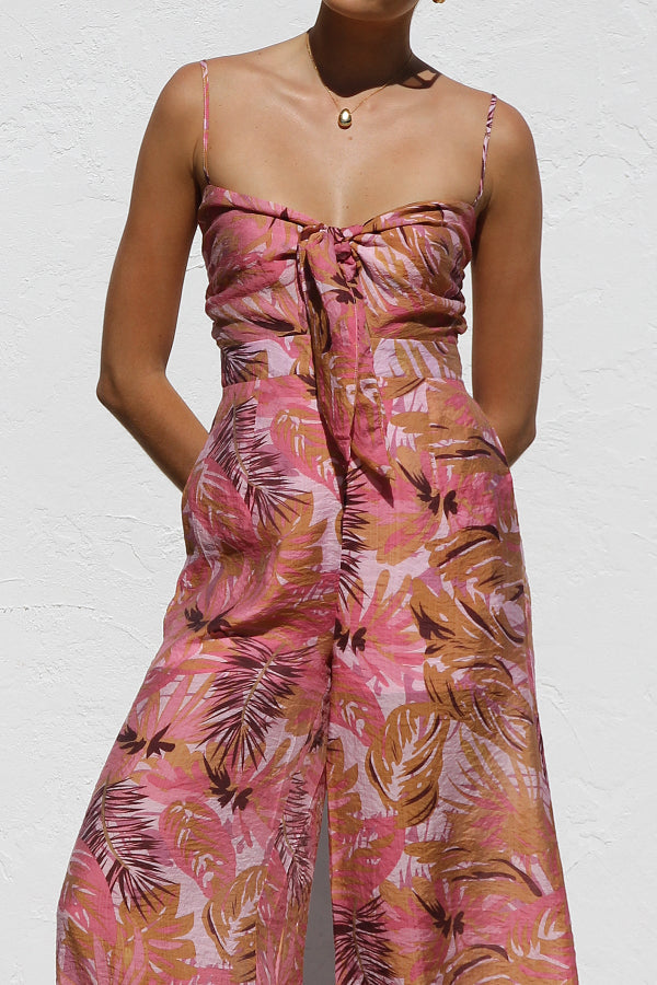 Anayana Tropical Print Summer Jumpsuit