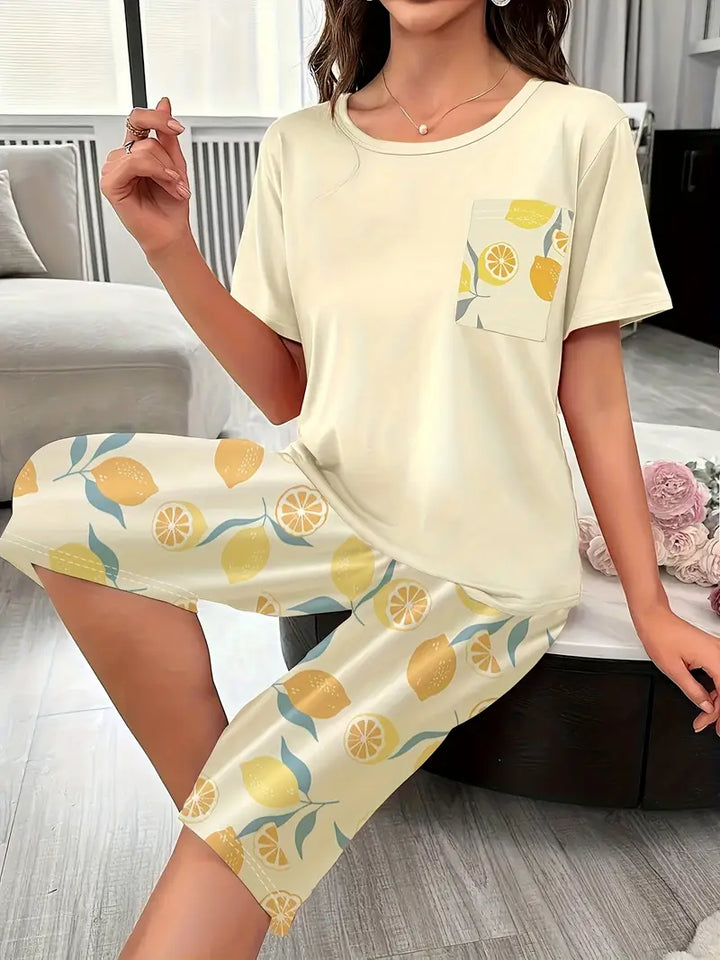 Marisse Cozy Floral Relaxation Wear Set