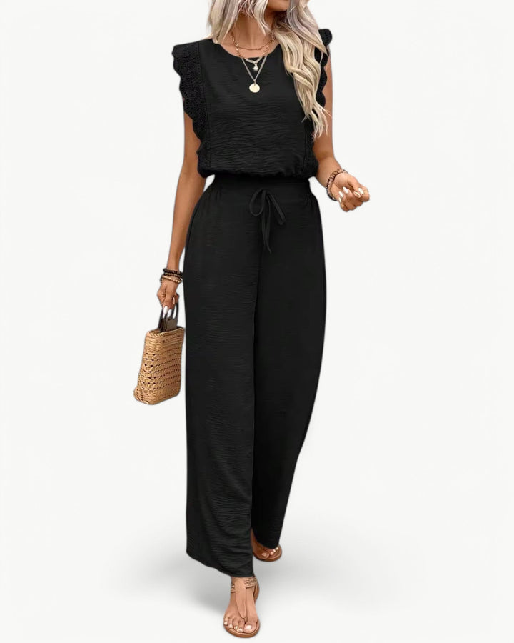 Callie Ruffle Sleeve Jumpsuit