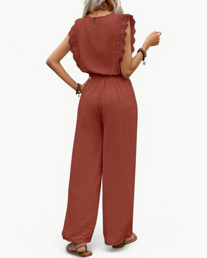 Callie Ruffle Sleeve Jumpsuit