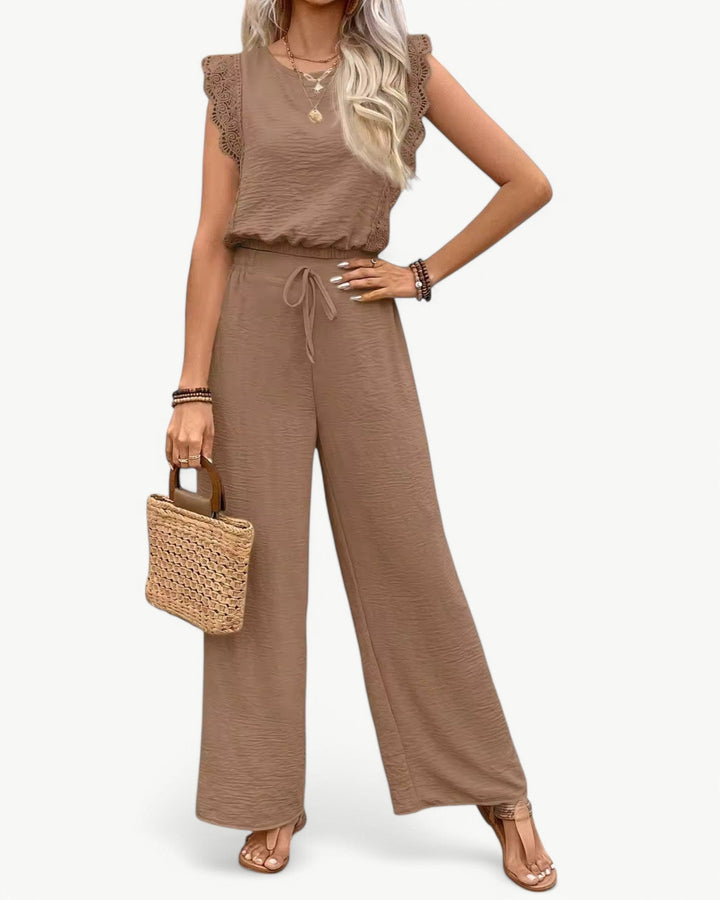 Callie Ruffle Sleeve Jumpsuit