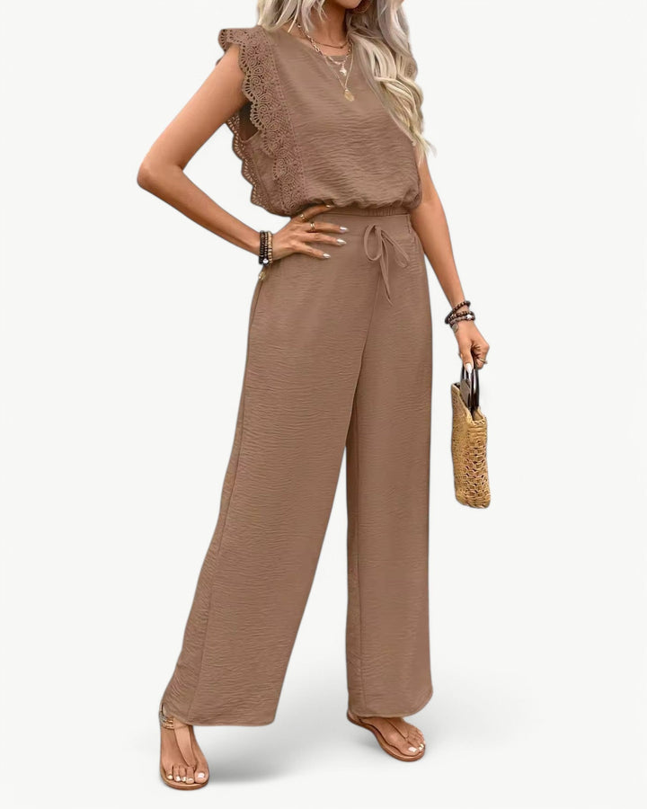 Callie Ruffle Sleeve Jumpsuit