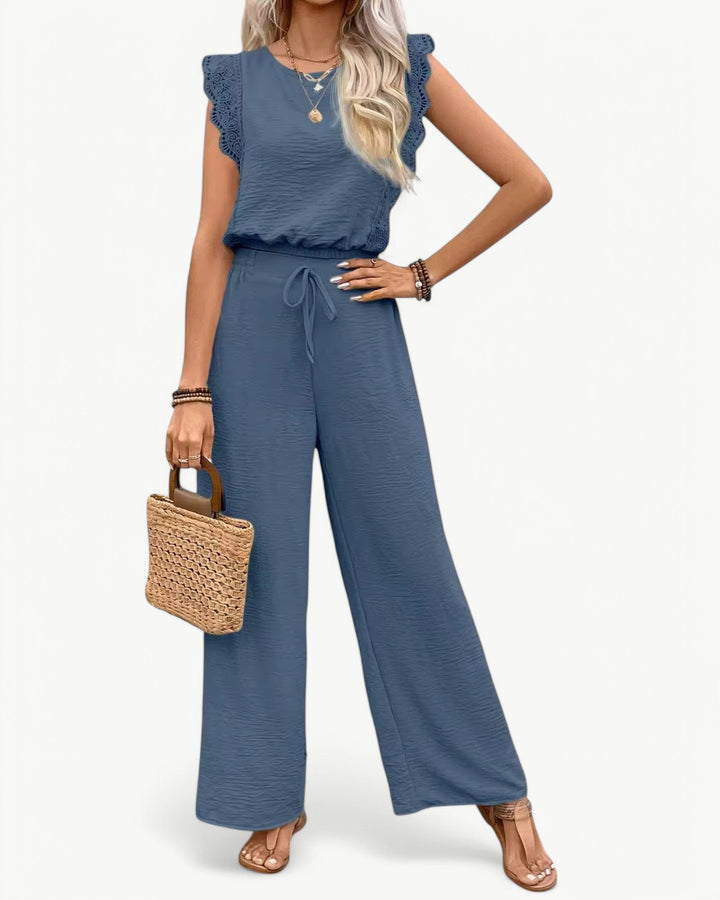 Callie Ruffle Sleeve Jumpsuit