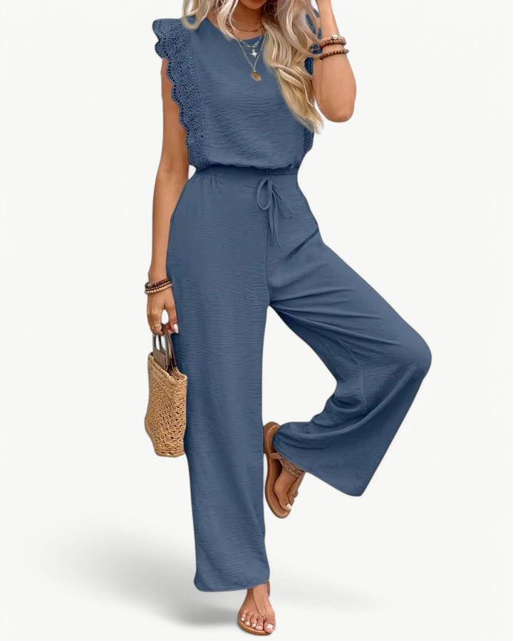 Callie Ruffle Sleeve Jumpsuit