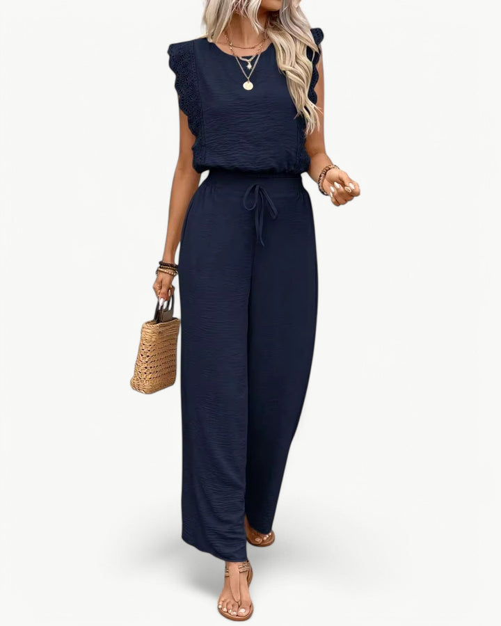 Callie Ruffle Sleeve Jumpsuit
