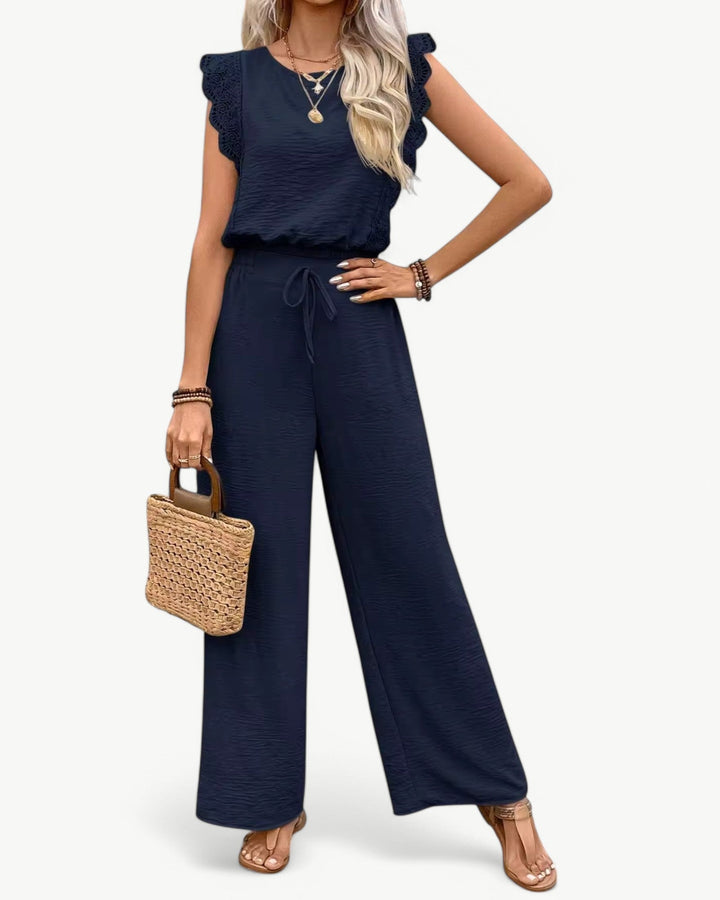 Callie Ruffle Sleeve Jumpsuit