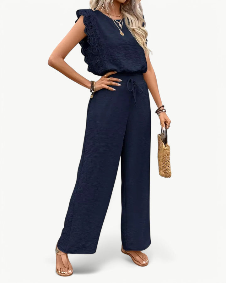 Callie Ruffle Sleeve Jumpsuit