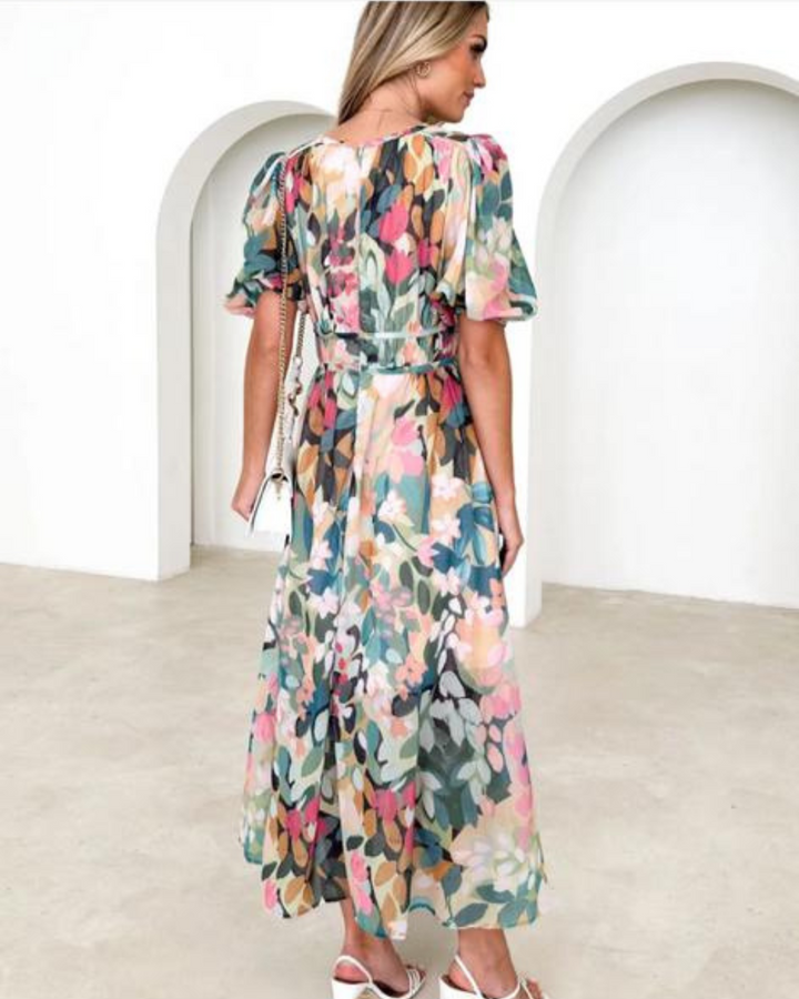 Lyvana Floral Mid-Length Dress