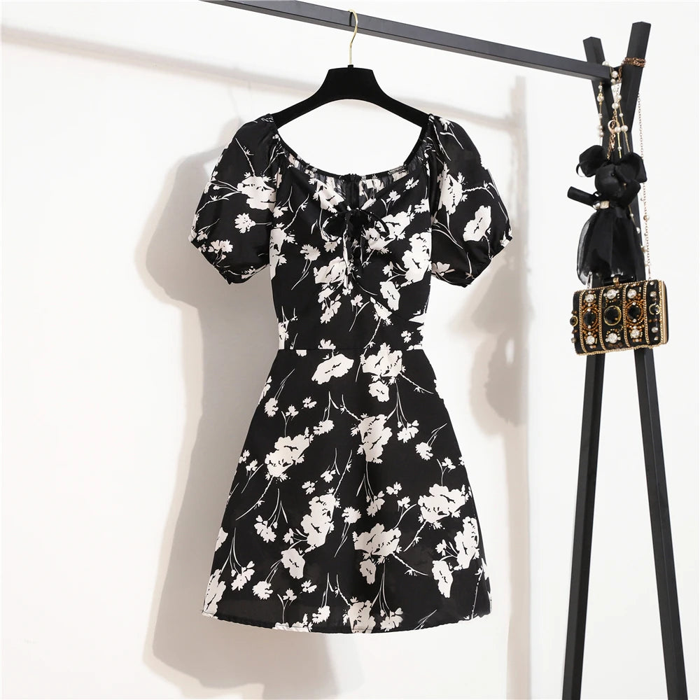 Liora Floral Chiffon Mini Dress