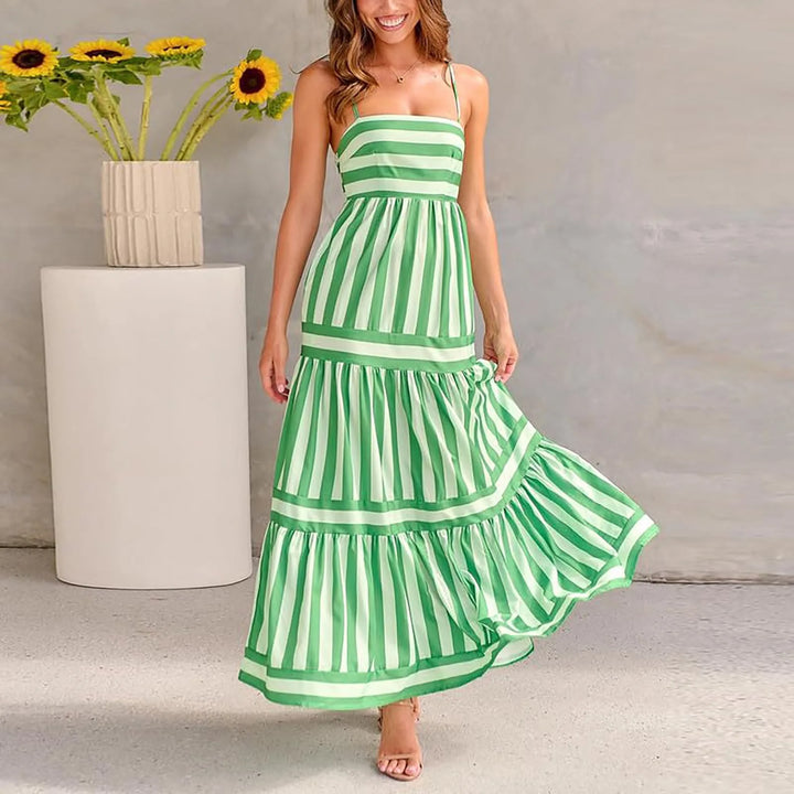 Liora Lace-Trimmed Maxi Dress