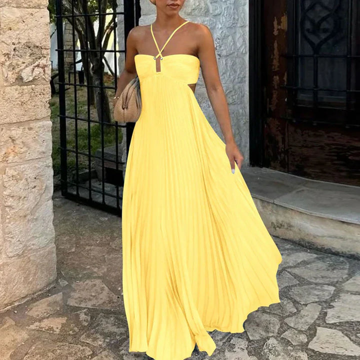 Nadelya Summer Halter Maxi Dress
