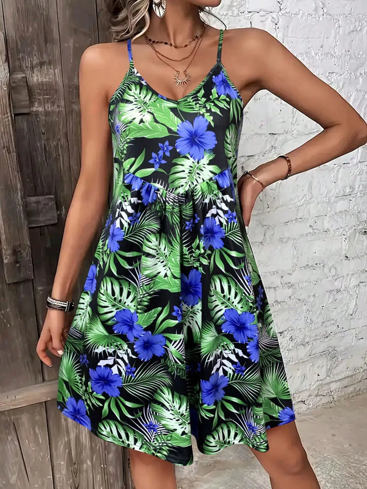 Mireya Boho Spaghetti Strap Dress