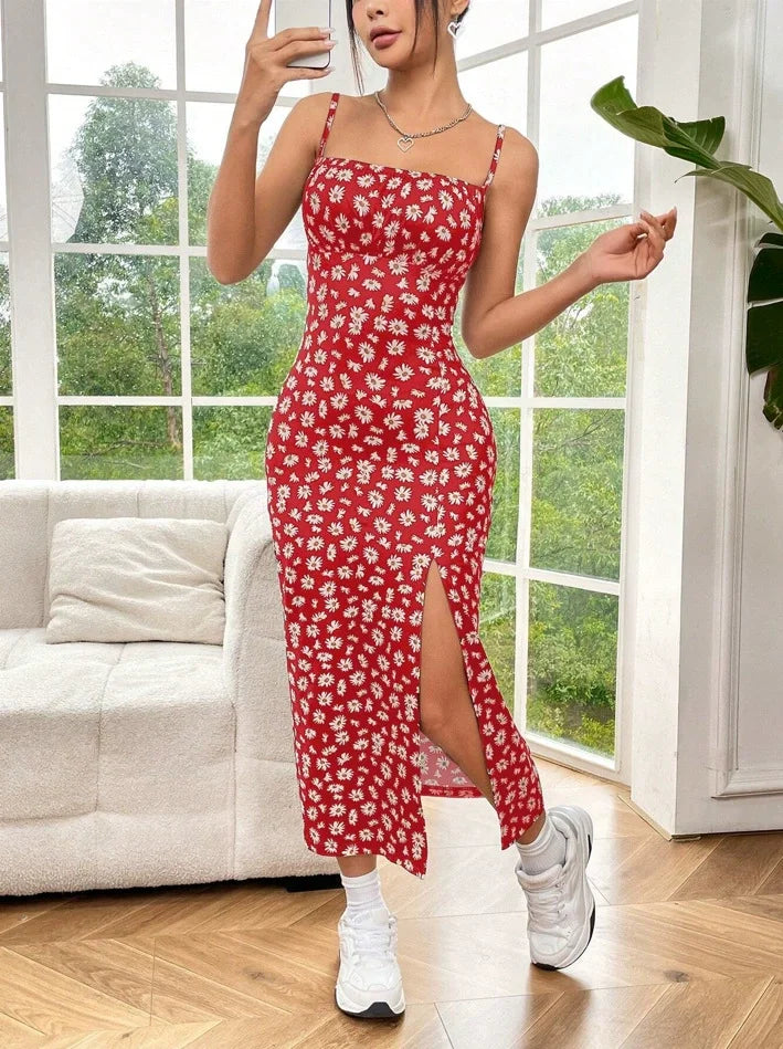 Danica Strapless High-Slit Maxi Dress