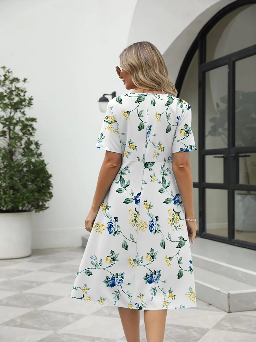 The Callista Printed Zip Dress