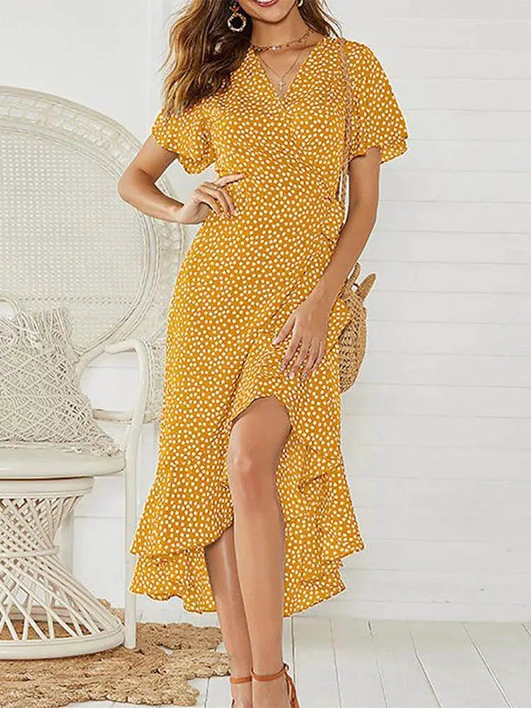 Soraya Floral Wrap Maxi Dress