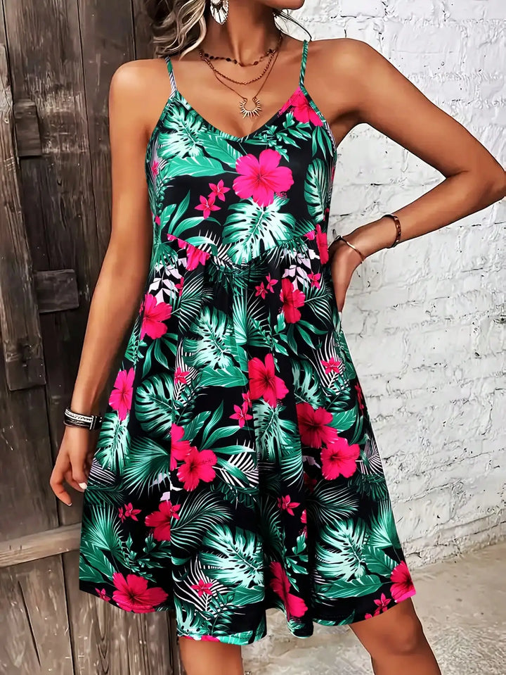 Mireya Boho Spaghetti Strap Dress