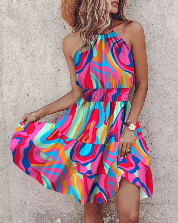 Liliane Pleated Floral Midi Dress