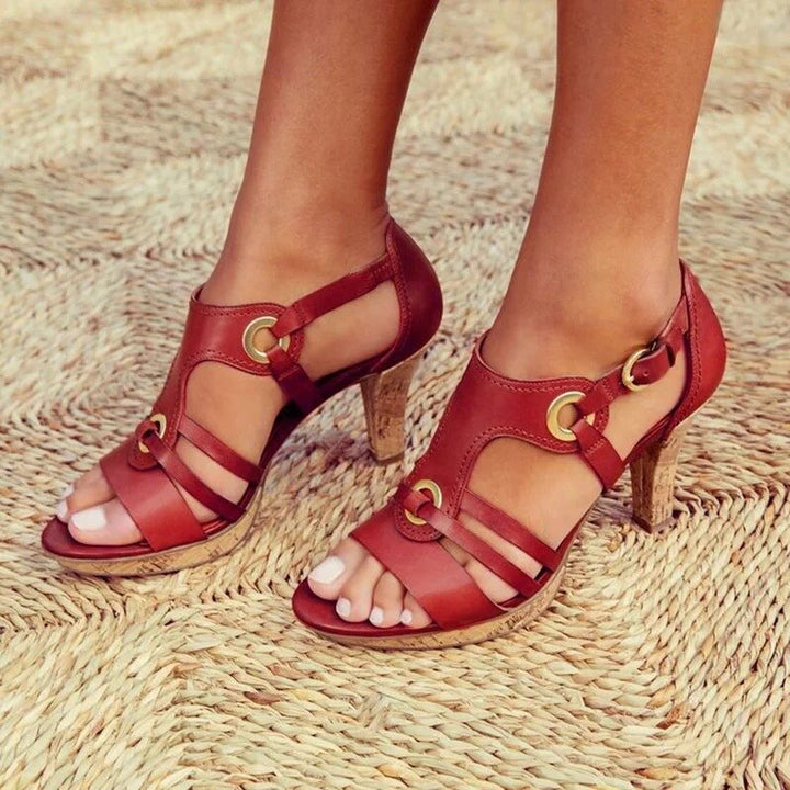 Calivie Open Toe Heeled Sandals