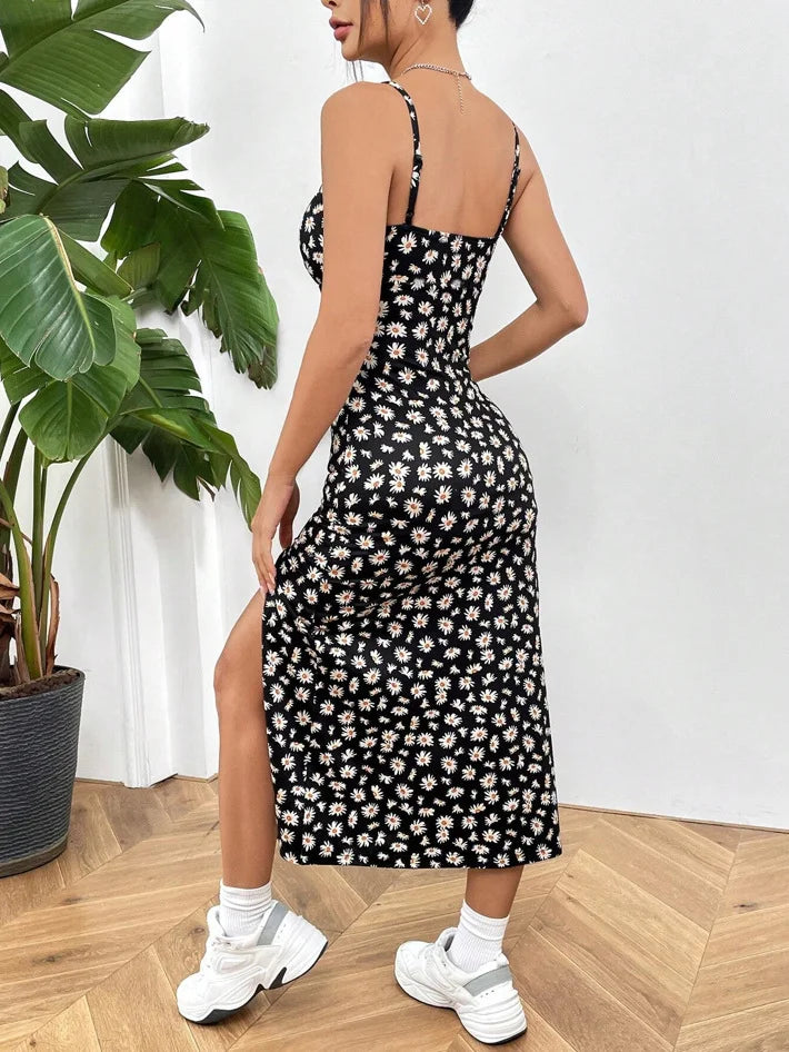 Danica Strapless High-Slit Maxi Dress