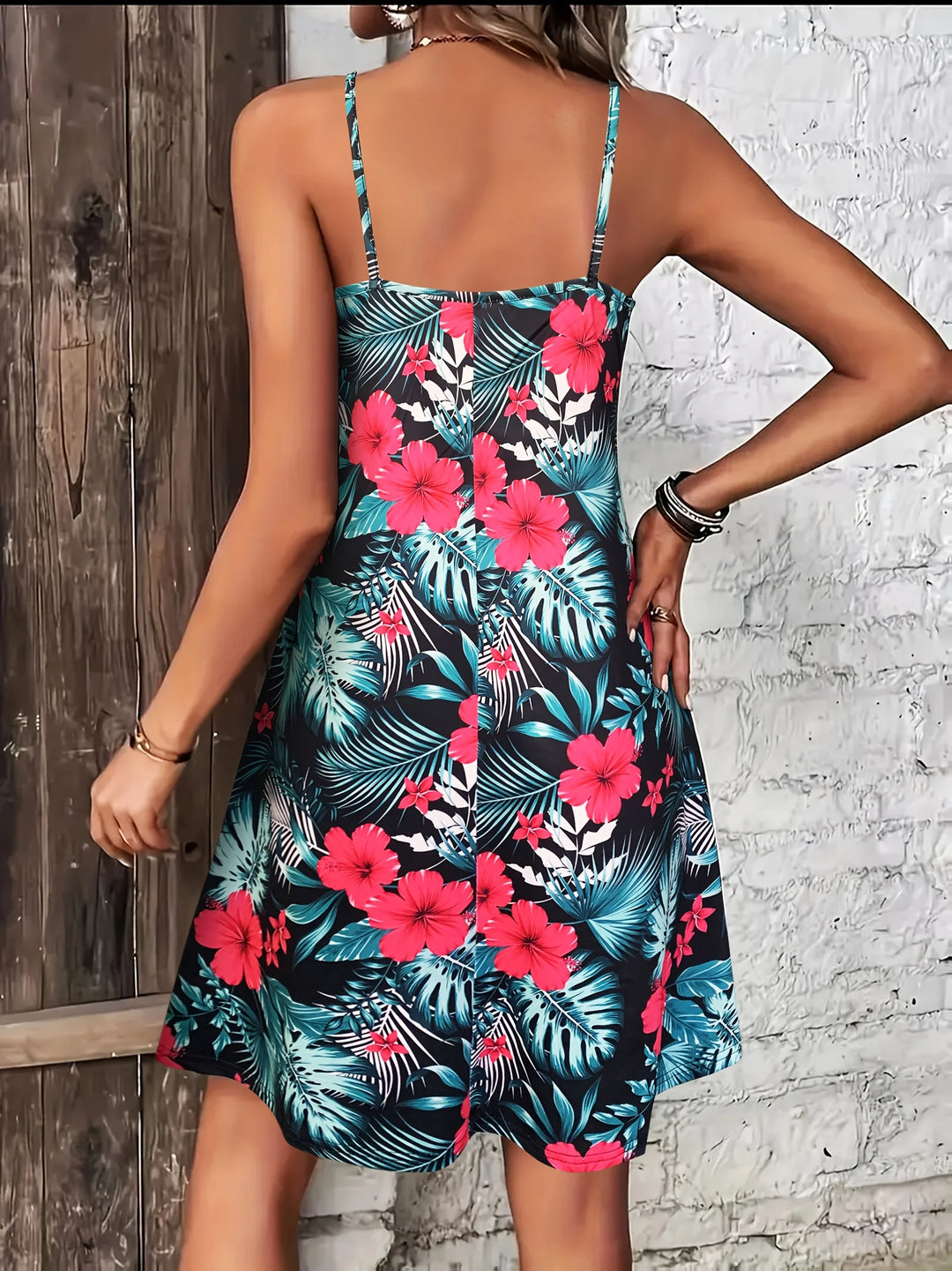Mireya Boho Spaghetti Strap Dress