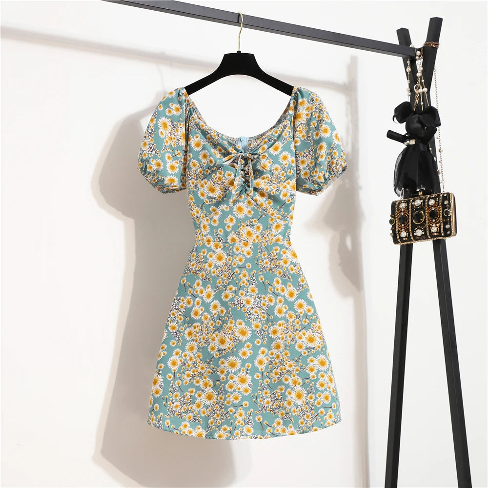 Liora Floral Chiffon Mini Dress