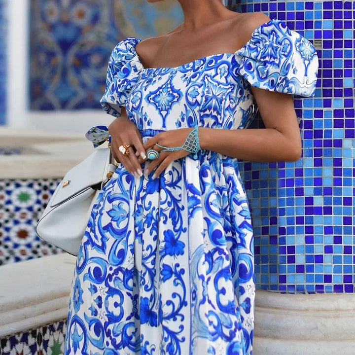 Solmera Summer Off-Shoulder Maxi Dress