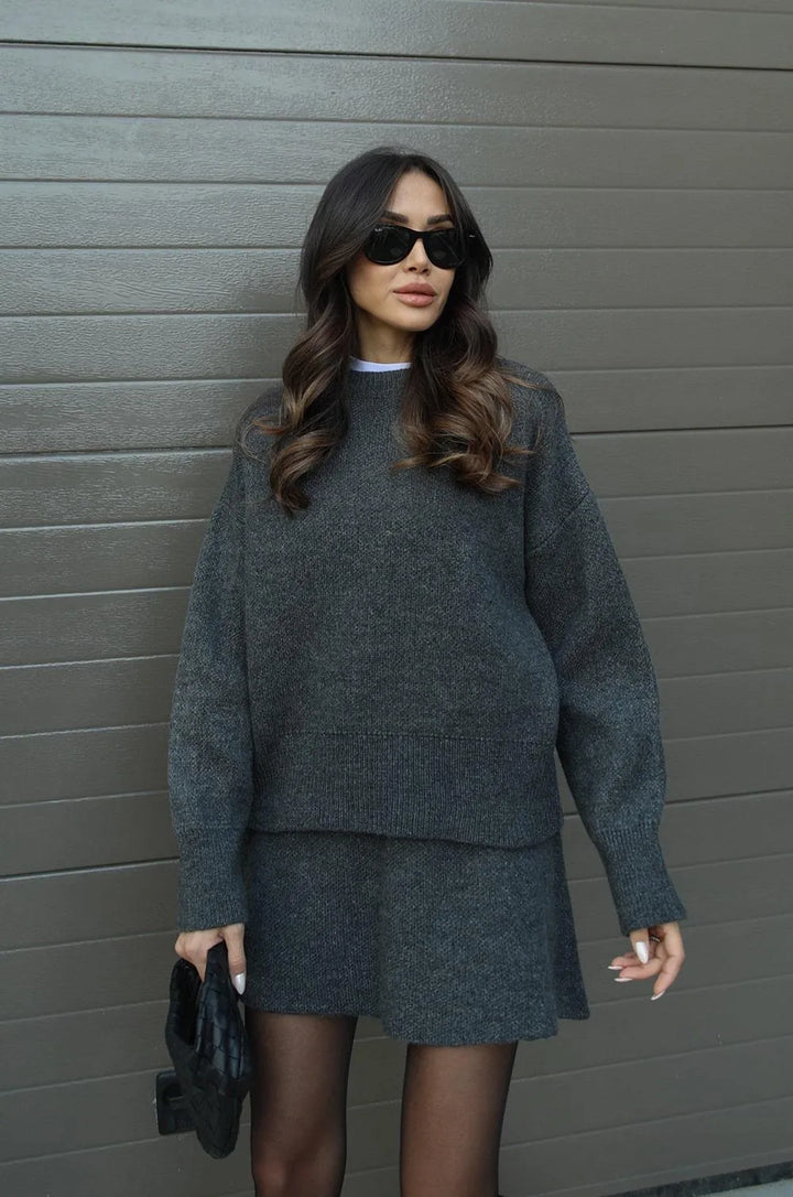 Amara Knit Suit (top + skirt)